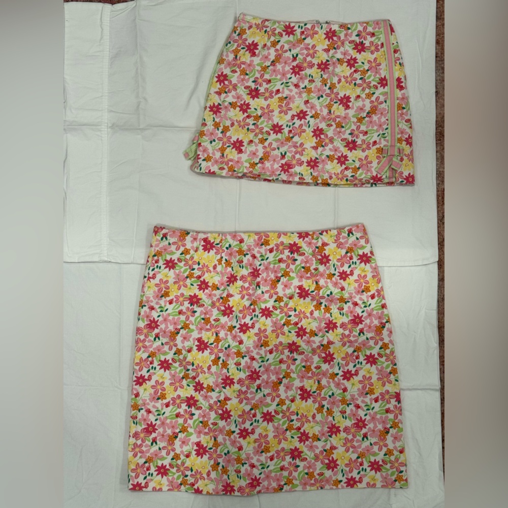 Vintage Mommy and Me Lilly Pulitzer Floral Skirt (Women’s) and Skort (Kid’s)